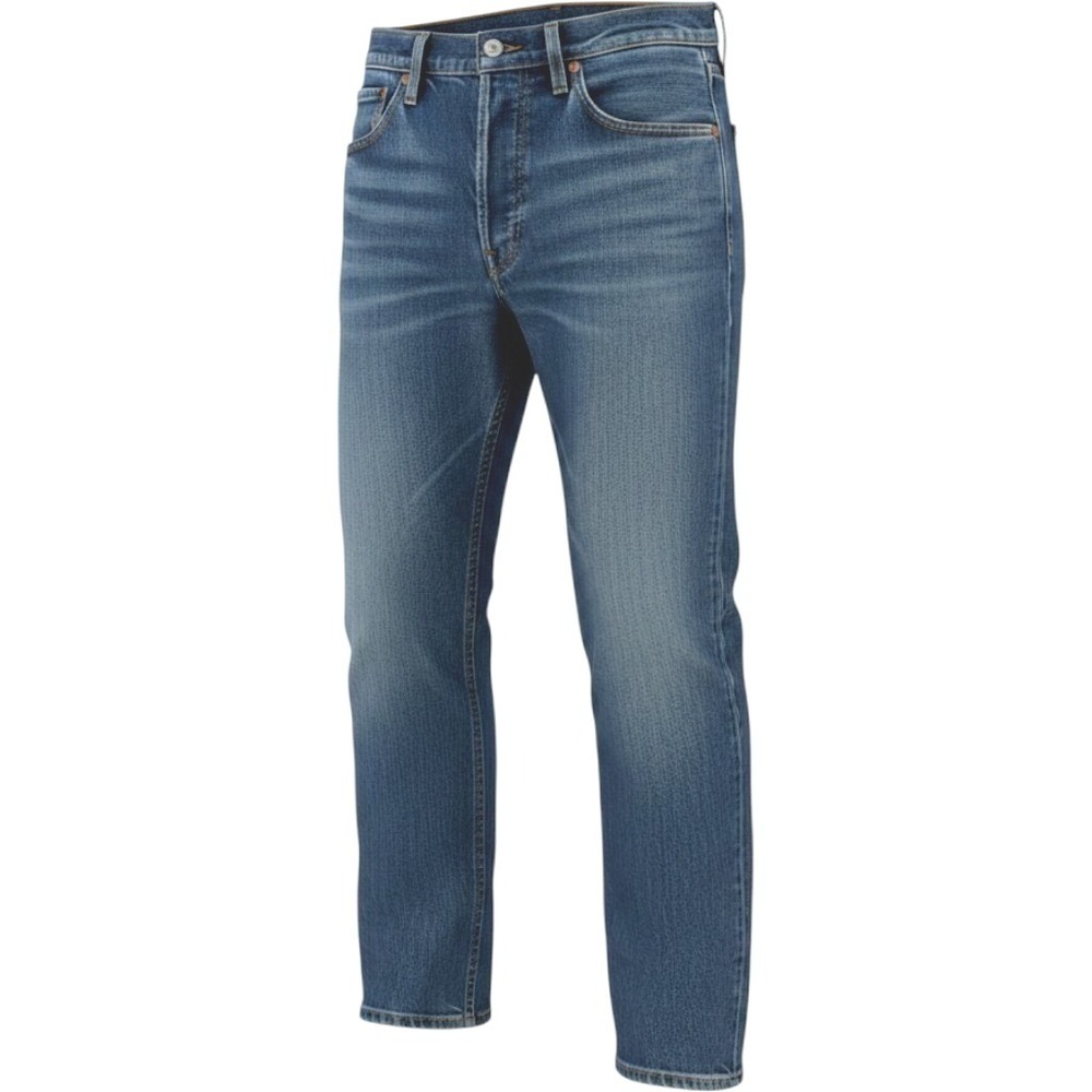 Levi's 501 Original Jeans 36x32 Medium Wash Blue Straight Leg Button Fly